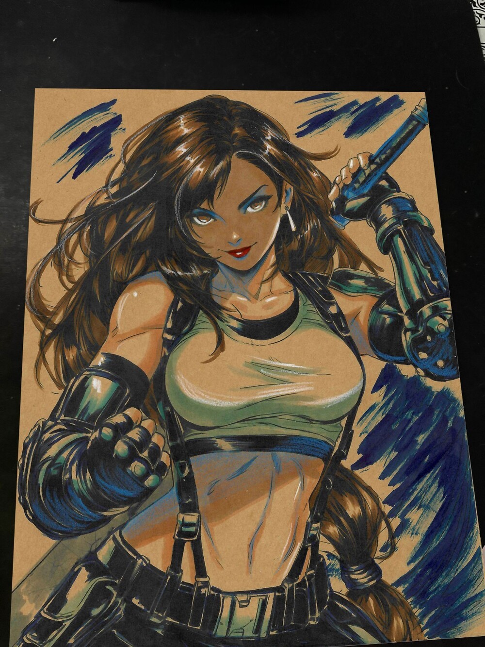 Tifa Lockhart Art Print 8.5x11 Art by Keyeske